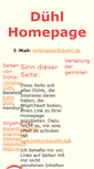 Mobile Screenshot of duehl.de