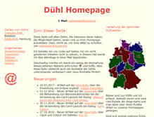 Tablet Screenshot of duehl.de